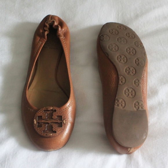 Tory Burch Tan Leather Ballet Flats - Picture 3 of 3